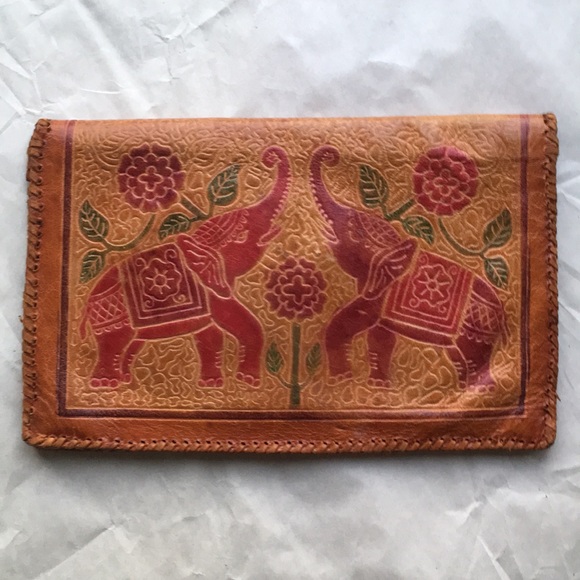 Leather pocket book - Picture 2 of 5